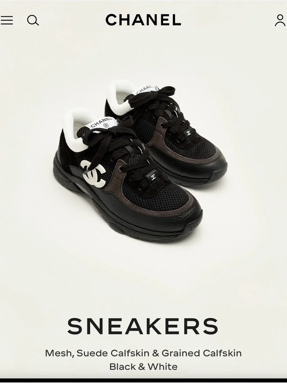 Chanel White Cotton Shoelaces